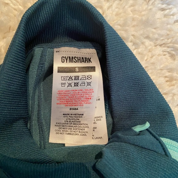 Teal Long-Sleeve Athletic Top - Picture 2 of 5